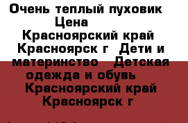 Очень теплый пуховик › Цена ­ 900 - Красноярский край, Красноярск г. Дети и материнство » Детская одежда и обувь   . Красноярский край,Красноярск г.